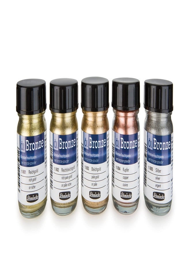 Schmincke Oil Bronze Powder, 50ml Jar, Pale Gold, 1 Each (15803024) - Image 5